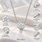 Moissanite Solitaire Pendant Necklace