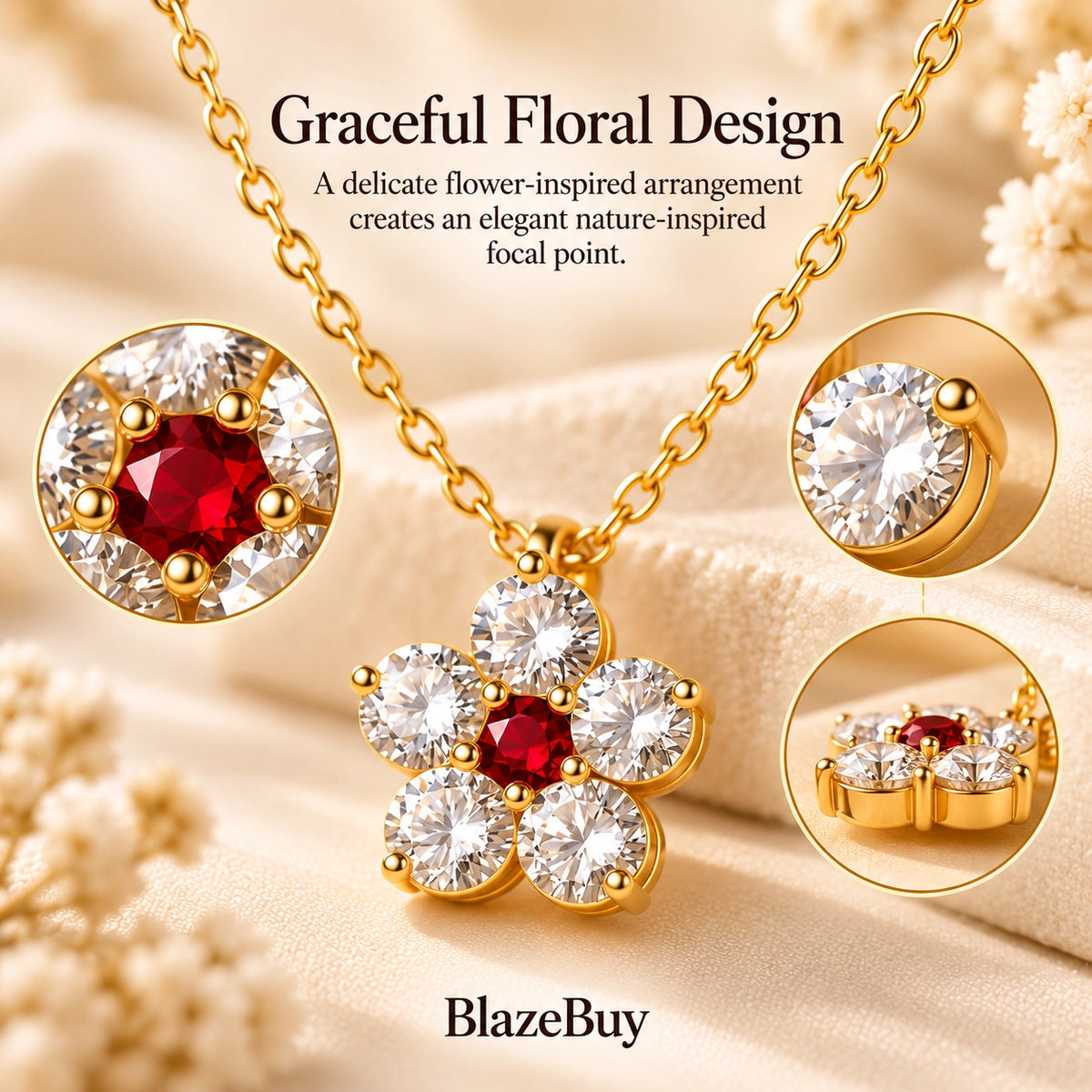BloomSilver Pendant Necklace
