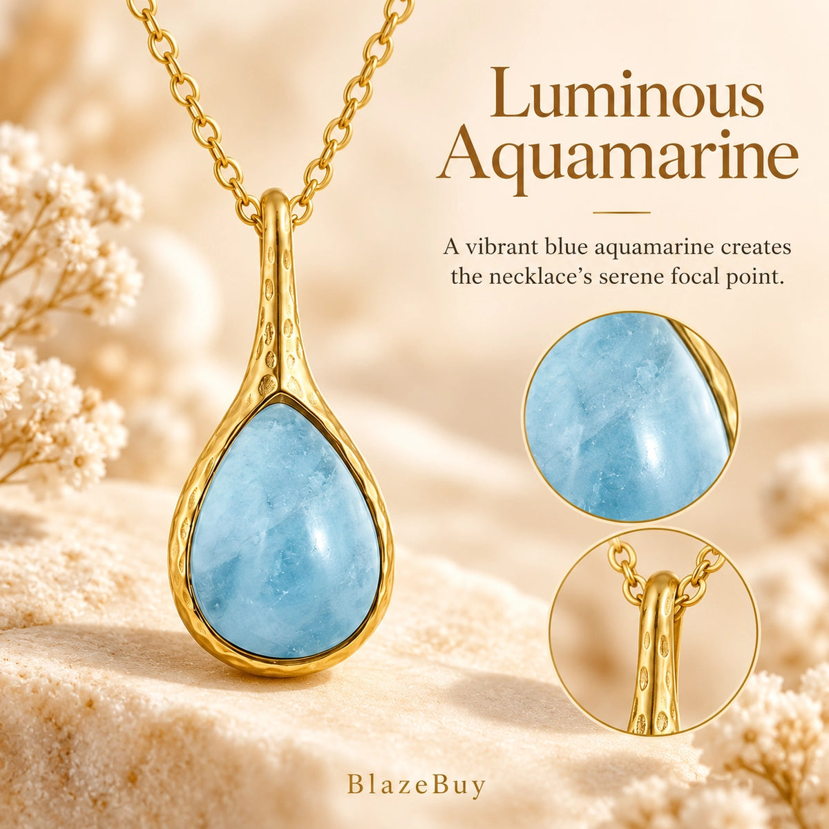 Metiseko Aquamarine Necklace