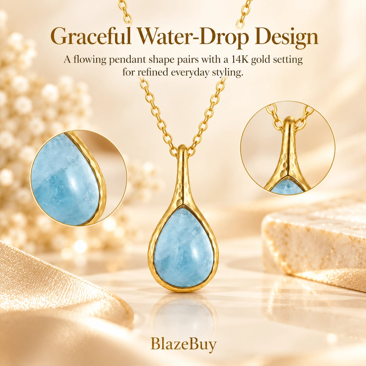 Metiseko Aquamarine Necklace