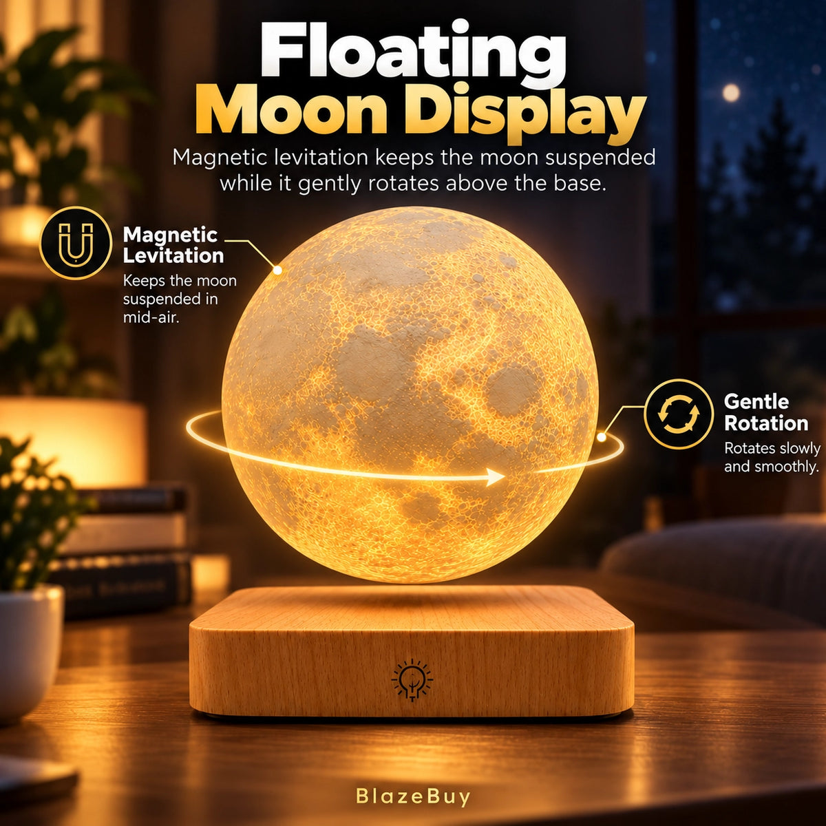 PeacePlanet Moon Lamp