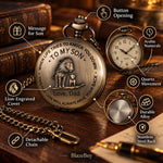 Engraved Pocket Watch for Son