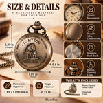 Engraved Pocket Watch for Son