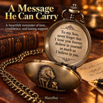 Engraved Pocket Watch for Son