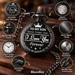 Engraved Pocket Watch for Son