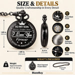 Engraved Pocket Watch for Son