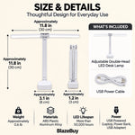 LED Double-Head Desk Lamp
