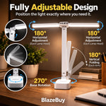LED Double-Head Desk Lamp