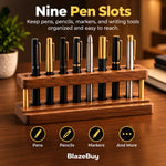 Wooden Pen and Phone Organizer