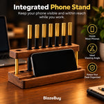 Wooden Pen and Phone Organizer