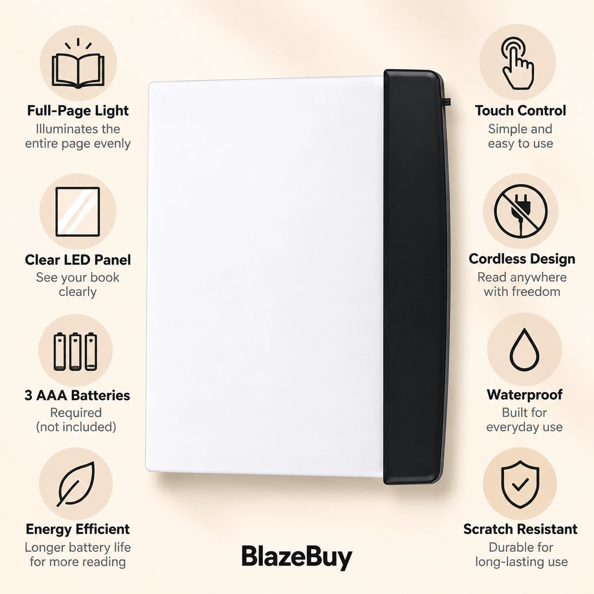 Flat Page Book Light