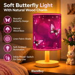 Purple Butterfly Table Lamp
