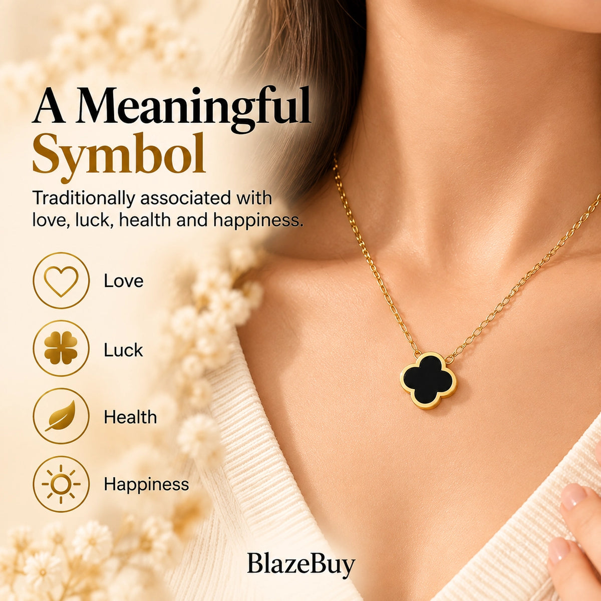 Four Leaf Clover Pendant Necklace
