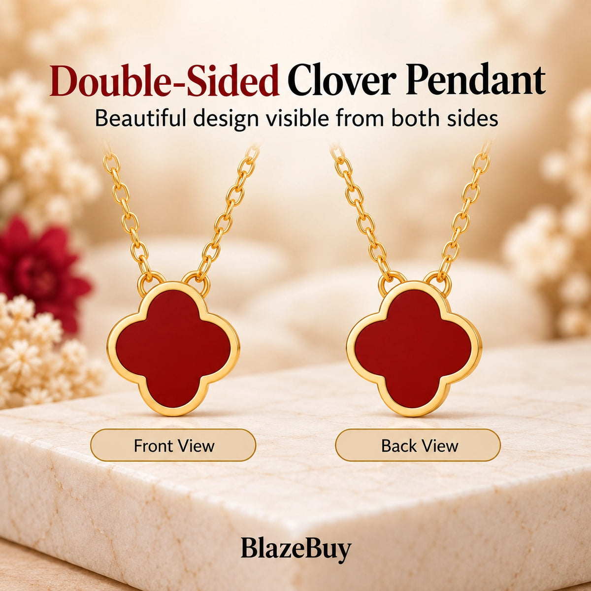 Four Leaf Clover Pendant Necklace