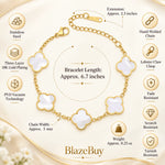 Four Leaf Clover Gold Bracelet