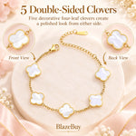 Four Leaf Clover Gold Bracelet
