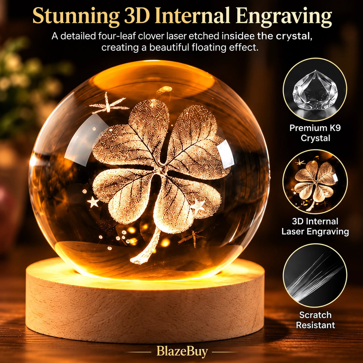 Luminous Nature Crystal Sphere