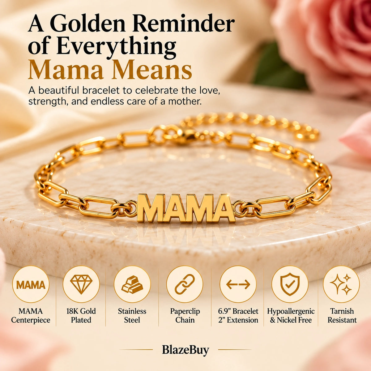 Mama Gold Bracelet