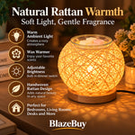 Rattan Wax Melt Lamp