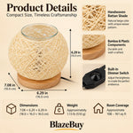 Rattan Wax Melt Lamp