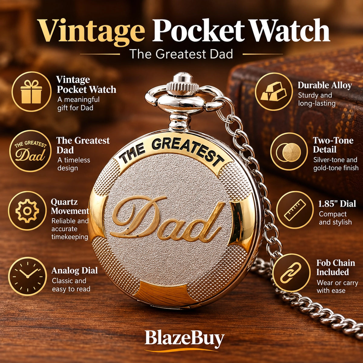 GreatestDad Pocket Watch