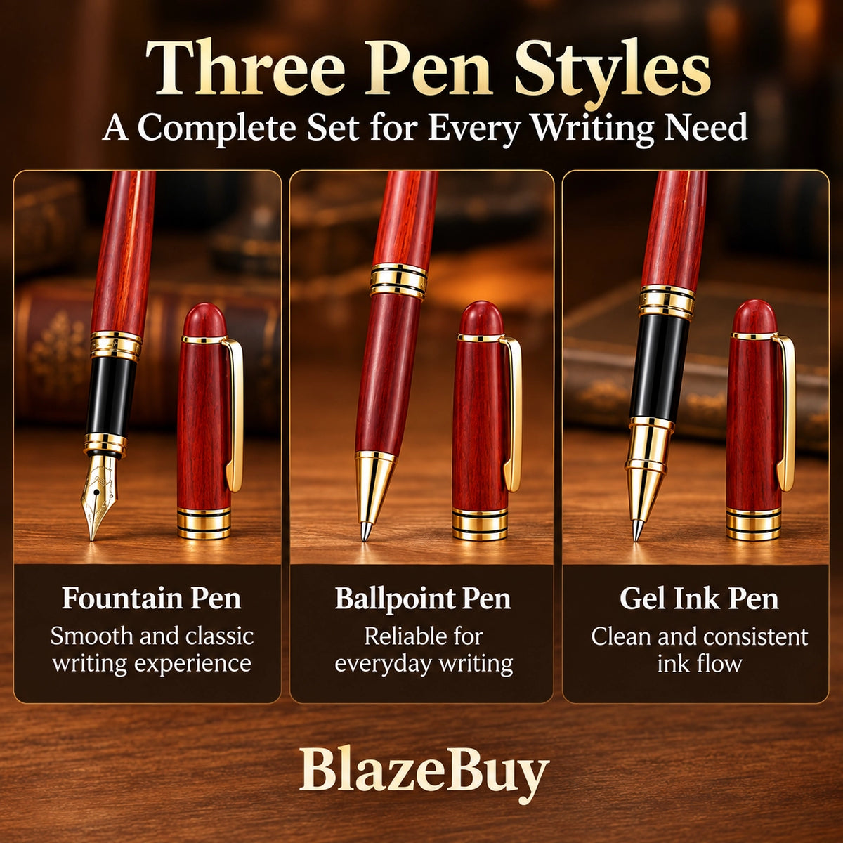 Wooden Pen Gift Set