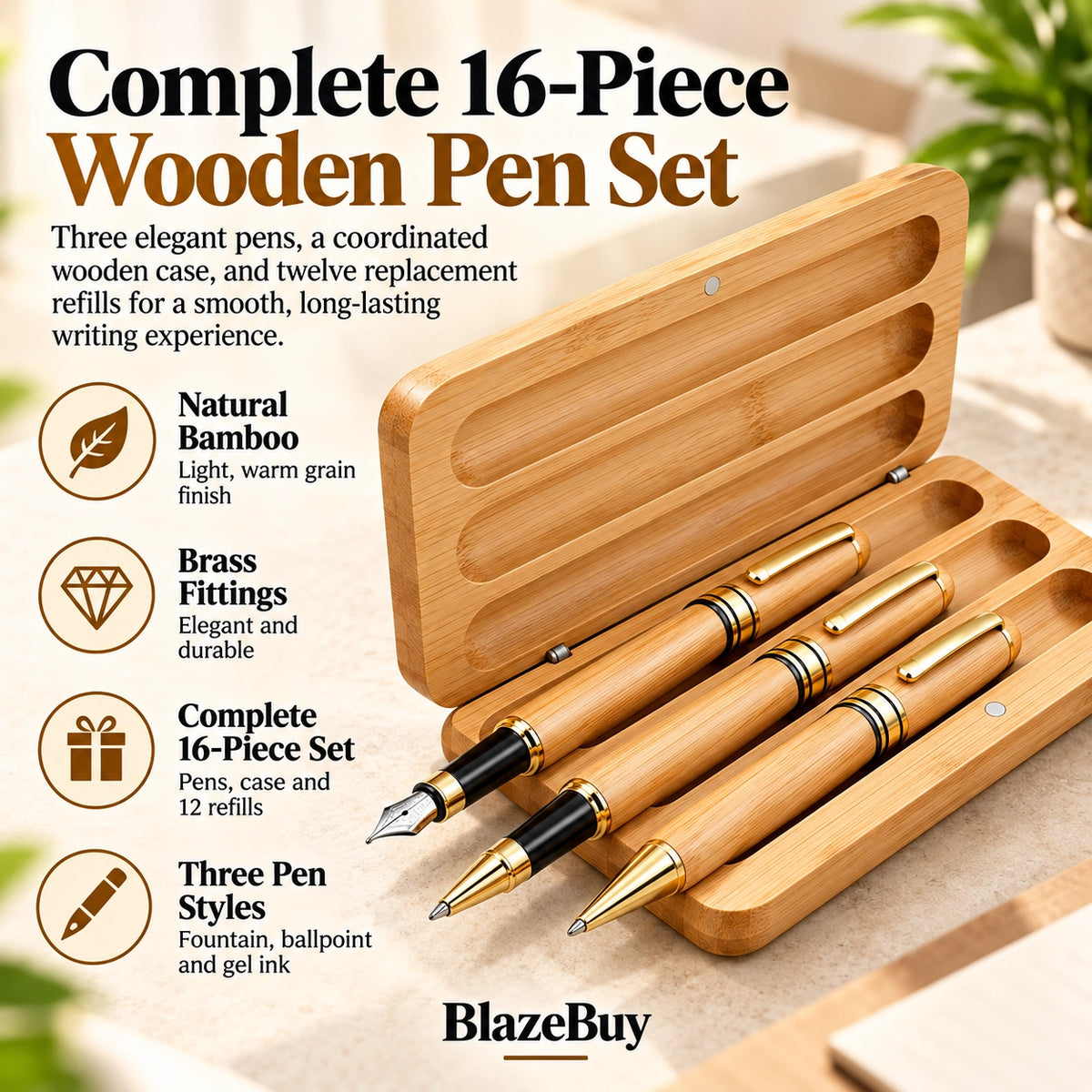 Wooden Pen Gift Set