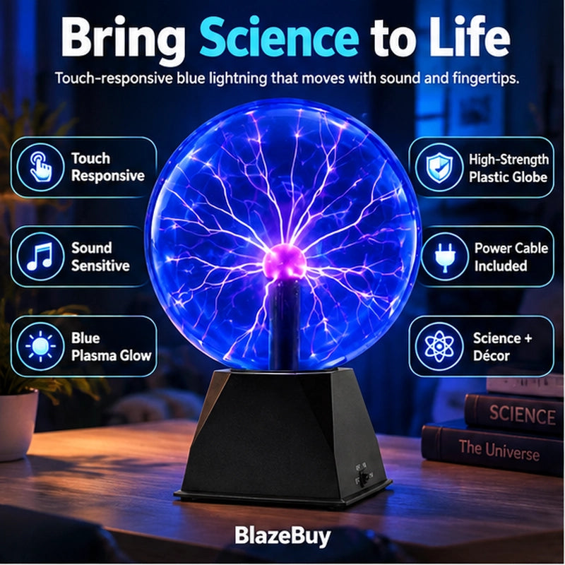 Interactive Plasma Ball Lamp