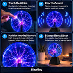 Interactive Plasma Ball Lamp