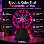 Interactive Plasma Ball Lamp