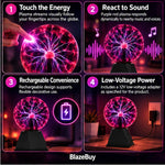 Interactive Plasma Ball Lamp