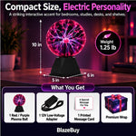 Interactive Plasma Ball Lamp