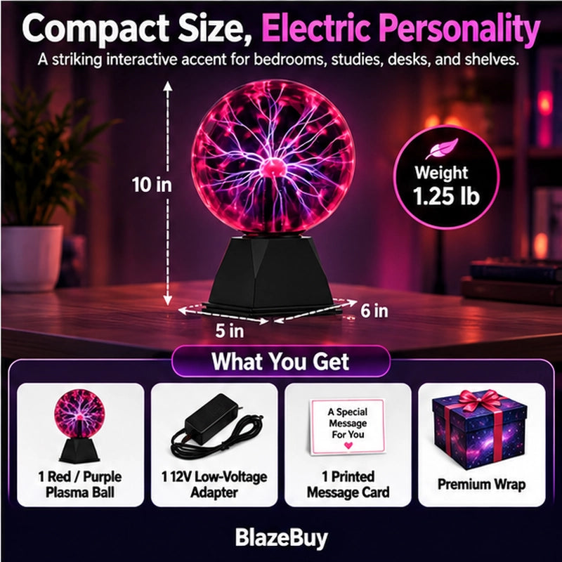 Interactive Plasma Ball Lamp