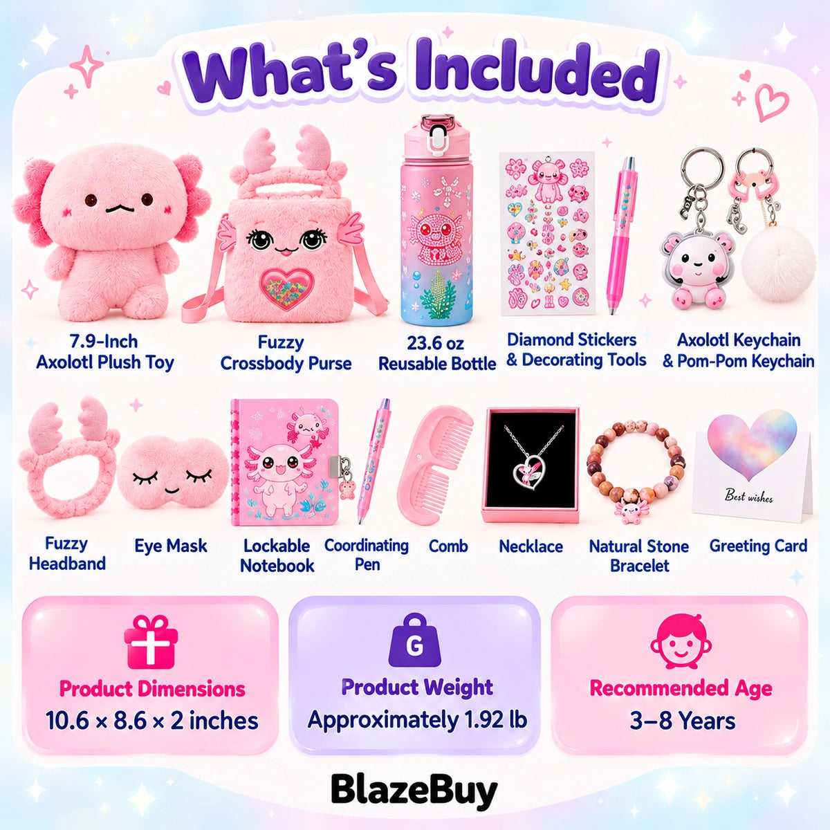 Axolotl Gift Box Set