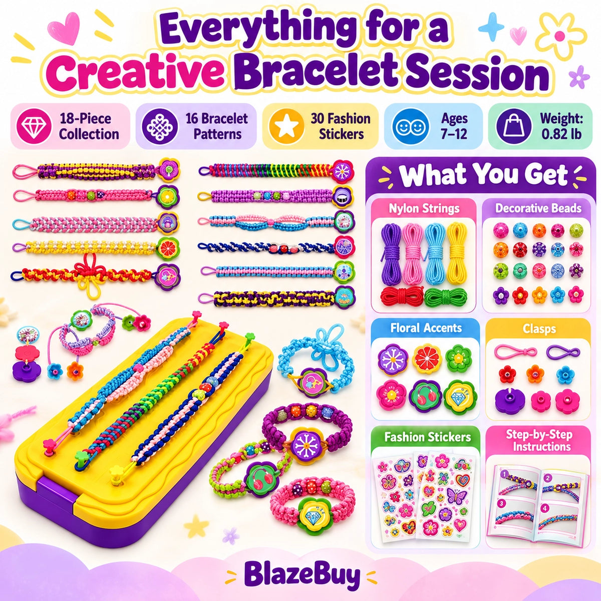 Friendship Bracelet Craft Kit