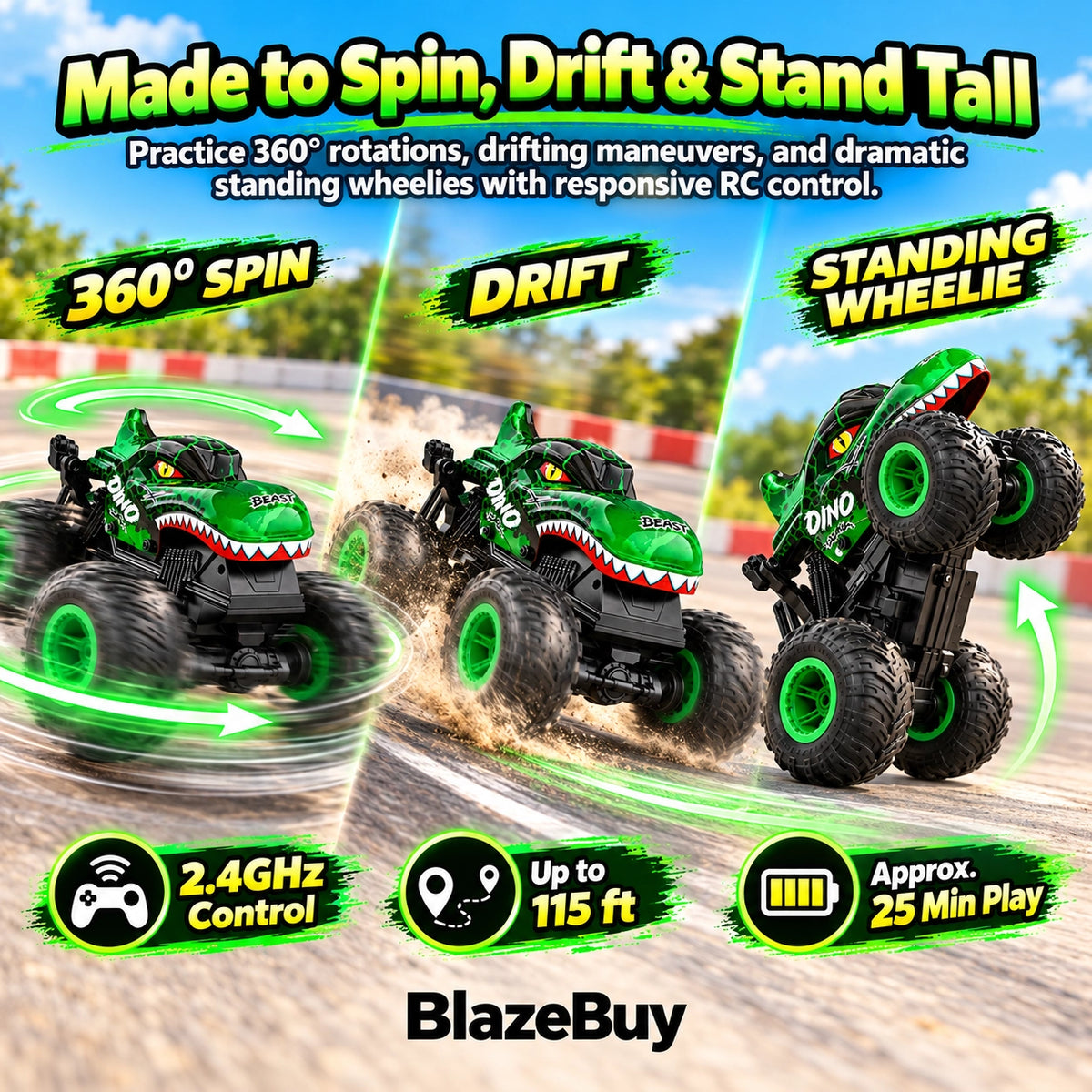 Dinosaur RC Monster Truck