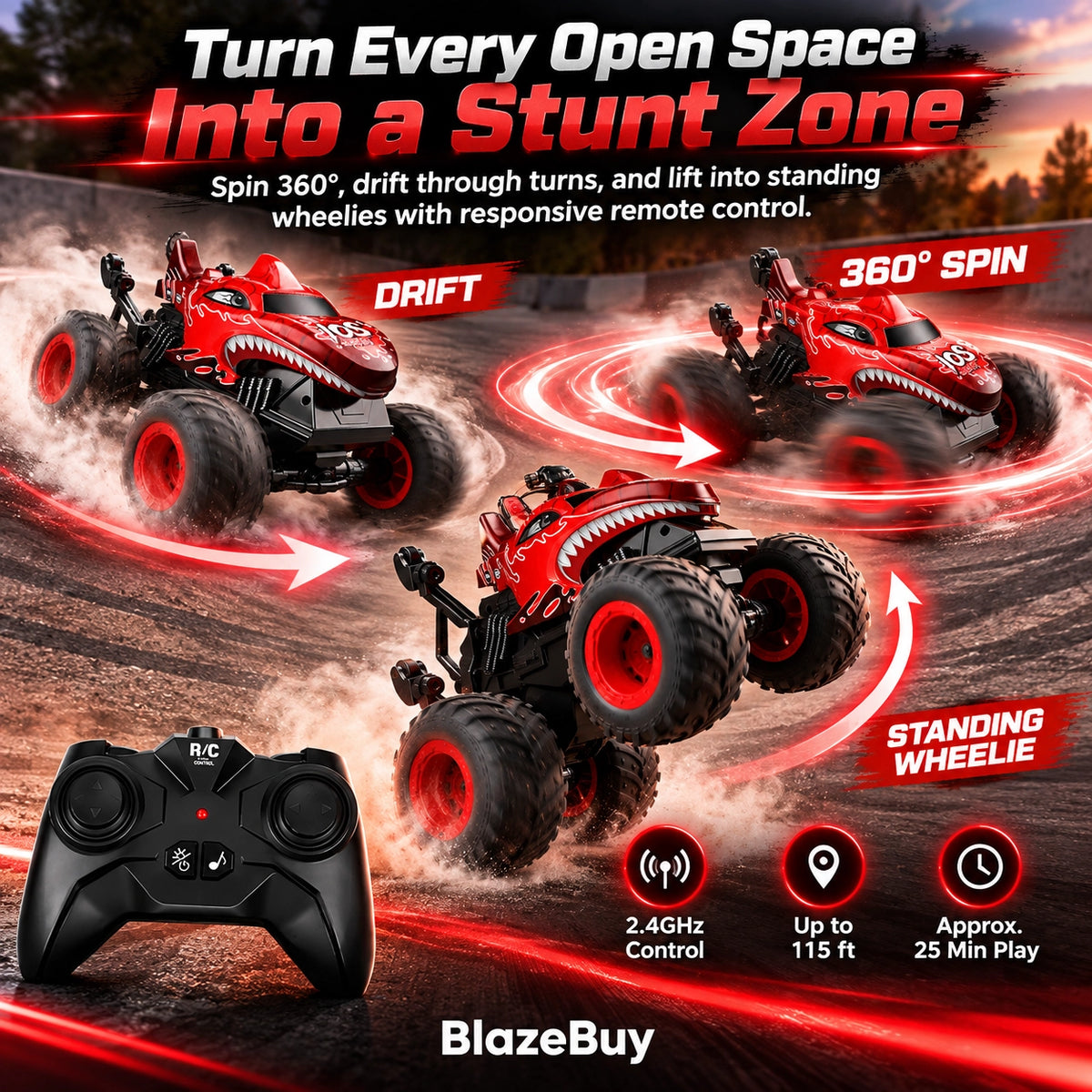 Dinosaur RC Monster Truck
