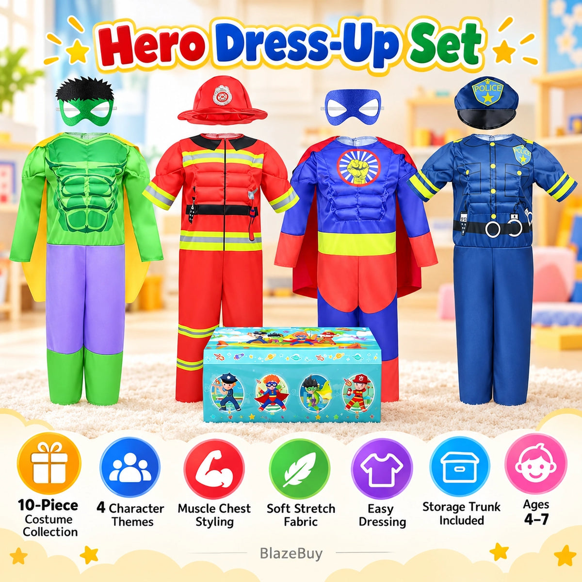 Kids Hero Role Play Costumes