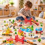 Wooden Magnetic Train Adventure Set