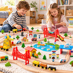 Wooden Magnetic Train Adventure Set