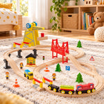 Wooden Magnetic Train Adventure Set