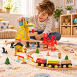 Wooden Magnetic Train Adventure Set