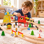 Wooden Magnetic Train Adventure Set