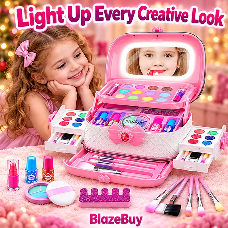 Kids Washable Makeup Vanity Set