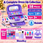 Kids Washable Makeup Vanity Set