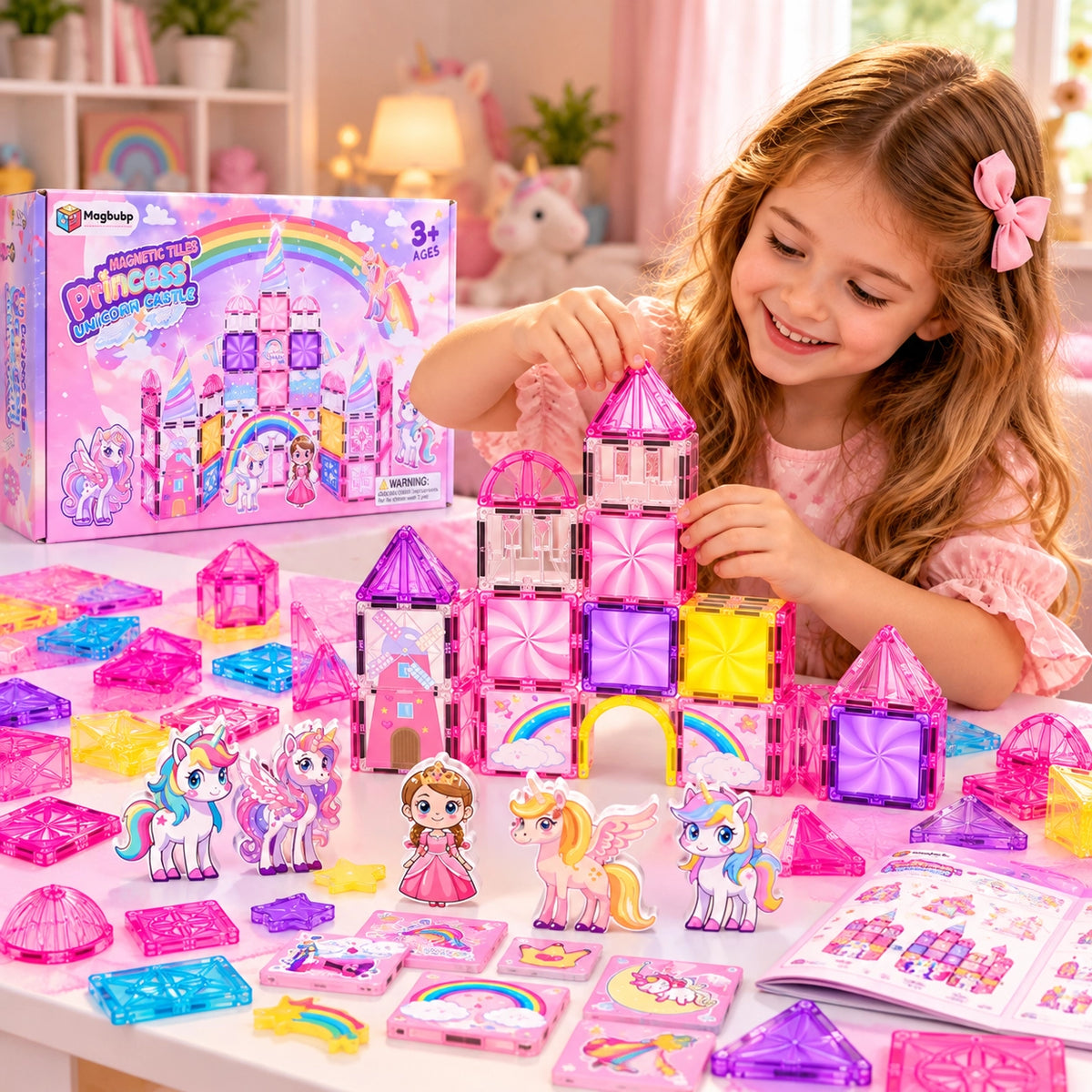 Magnetic Princess Castle Building Sets