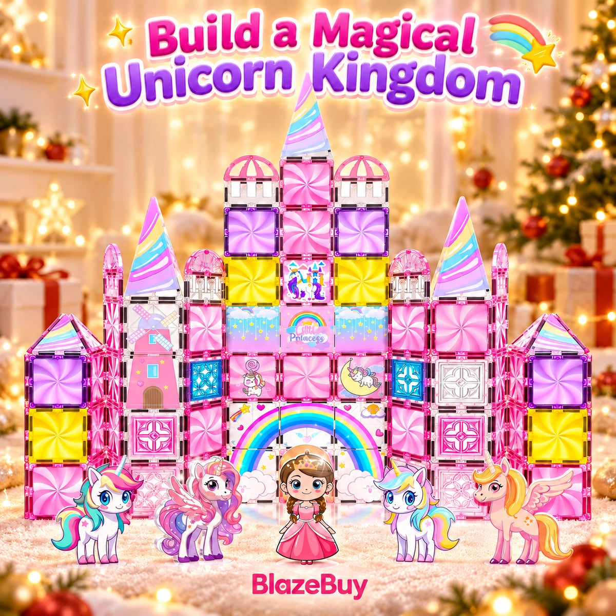 Magnetic Princess Castle Building Sets