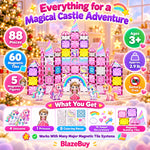 Magnetic Princess Castle Building Sets