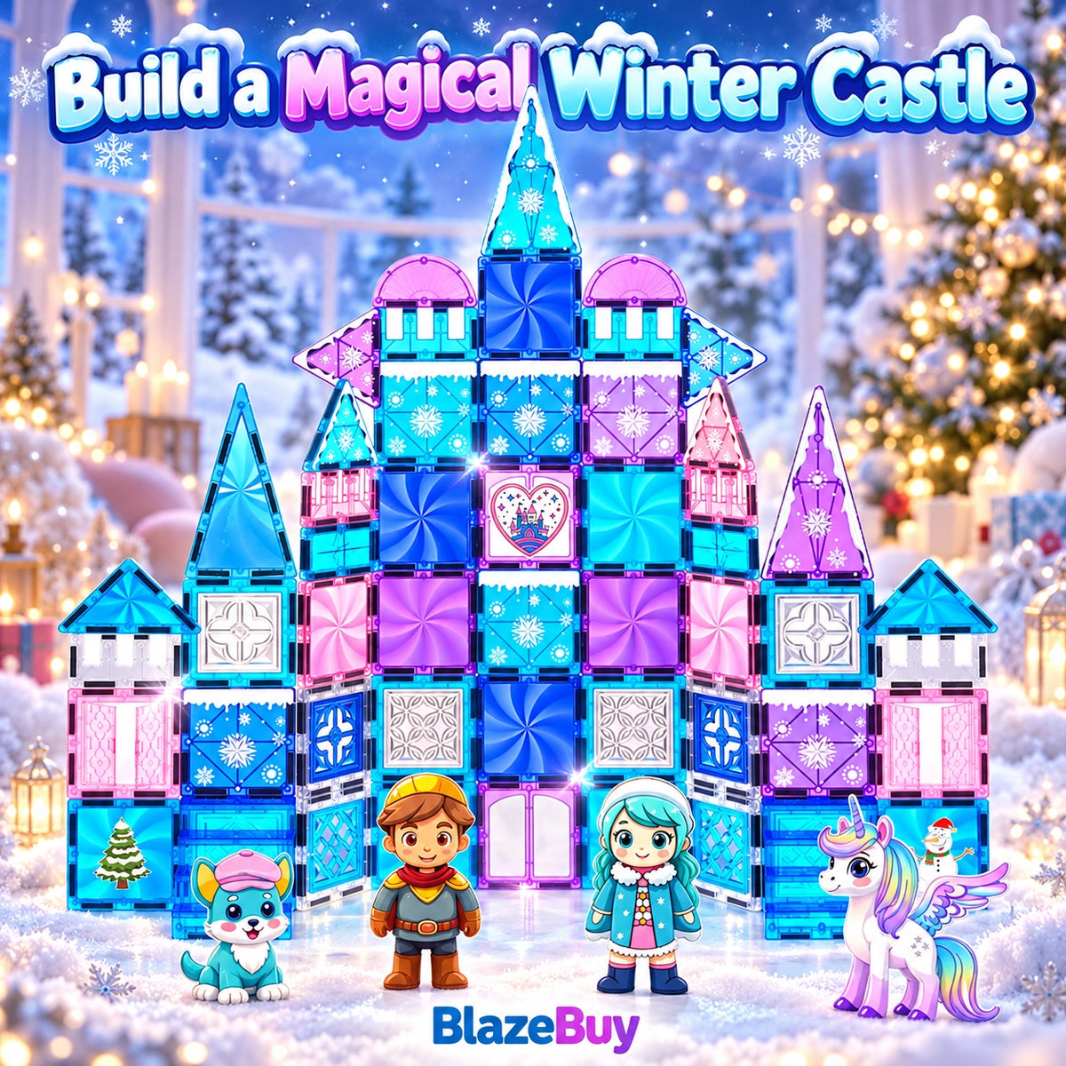 Magnetic Princess Castle Building Sets