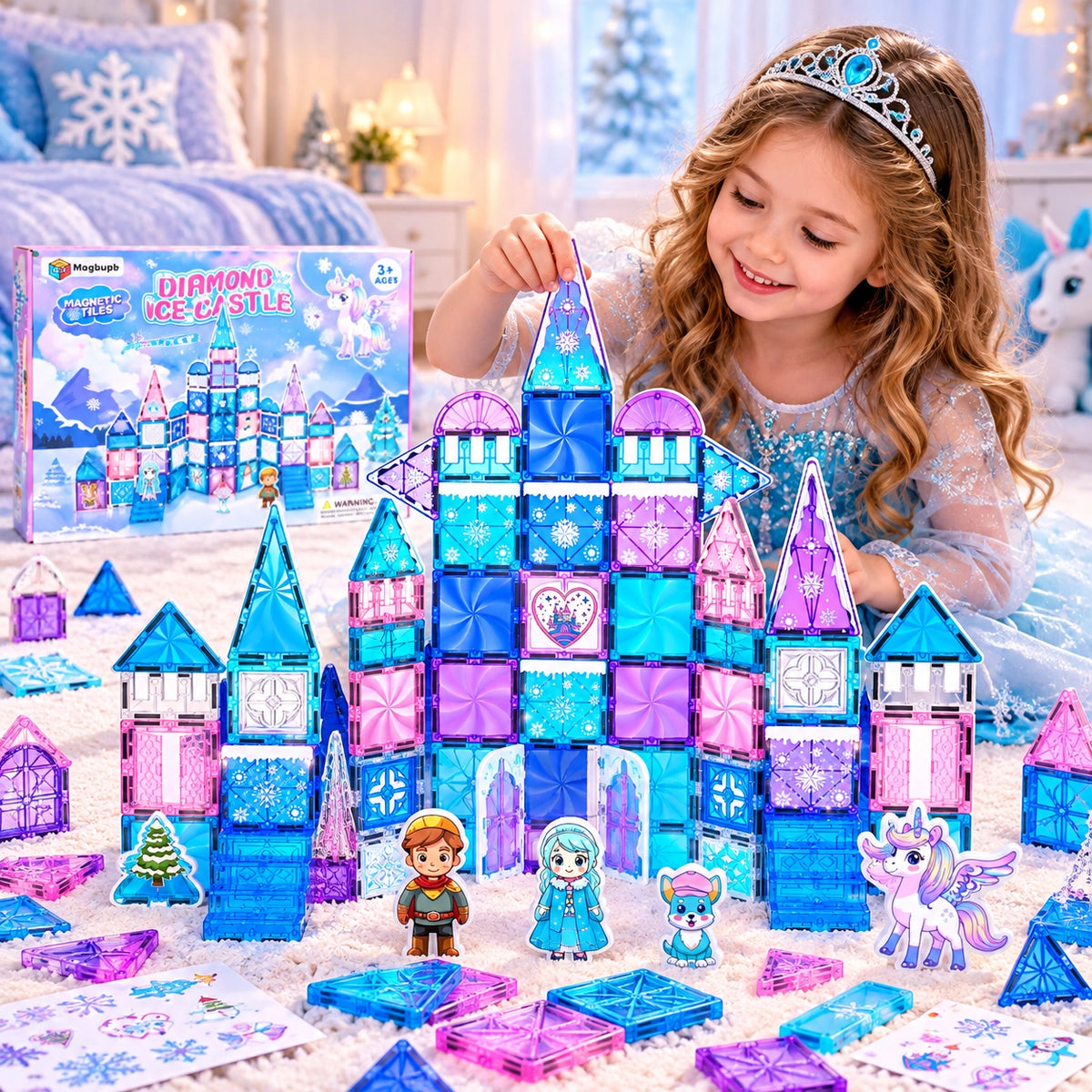 Magnetic Princess Castle Building Sets